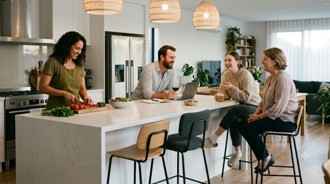 How to Make Your Kitchen Bench Feel More Social and Useful